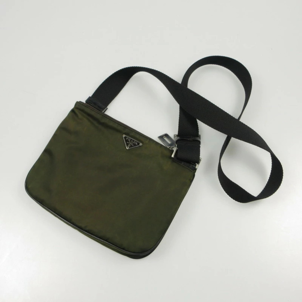 Prada Tessuto Messenger Bag Black